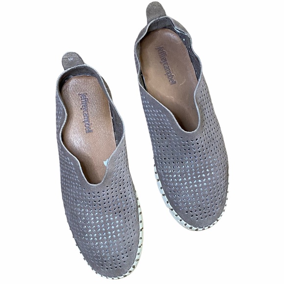 Jeffrey Campbell Tiles Perforated Suede Sneaker - Picture 3 of 11